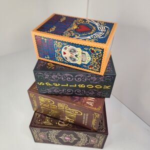 Colorful False Book Set Of 4 Witchy Themed Boxes